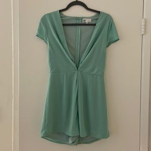 LIKE NEW - by the way / revolve green romper size medium